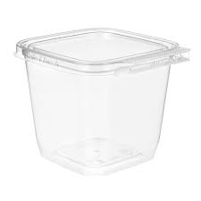[TS4024] 24 oz 4x4 Square Tall Tamper Evident Hinged Container