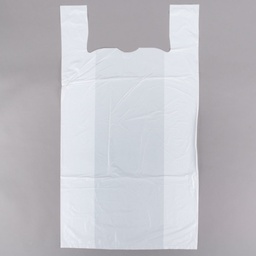 [18073] T-Shirt Bag Large 12.5x10x24" 1.4 mil Lo-D White