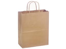 [TRIMKR] 10x5x13" Small Vanity Bag Kraft Shopping Handle