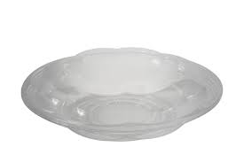 [PTSB40-D255] 40 oz Clear Swirl Bowl Combo PET