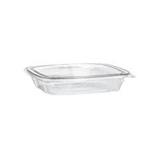 16 oz Hinged Rectangle Shallow Container Flat Closeout