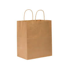10x6.75x12" Bistro Bag Kraft Shopping Handle Medium