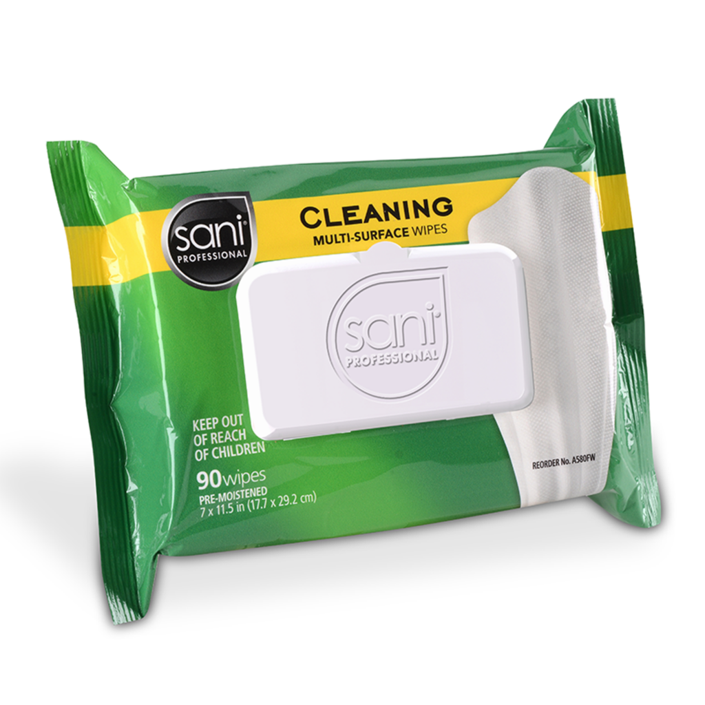 A580FW Green Cleaning Wipe Table Turner 12/90 1080/CS