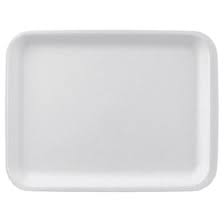 Foam Tray 9L White 12.31x9.25x1.19"