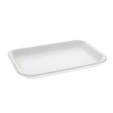 Foam Tray 4PR 4D White 9.37x7.25x1.25"