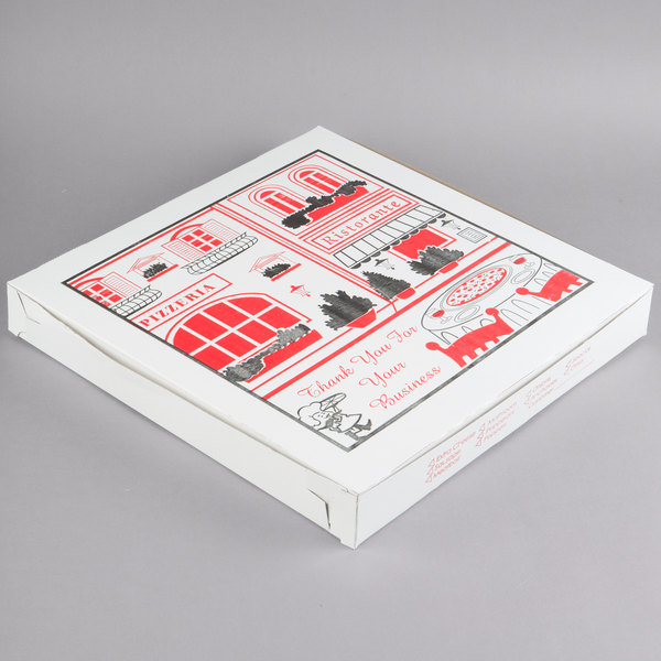 16x16x2" Pizza Box Clay Printed