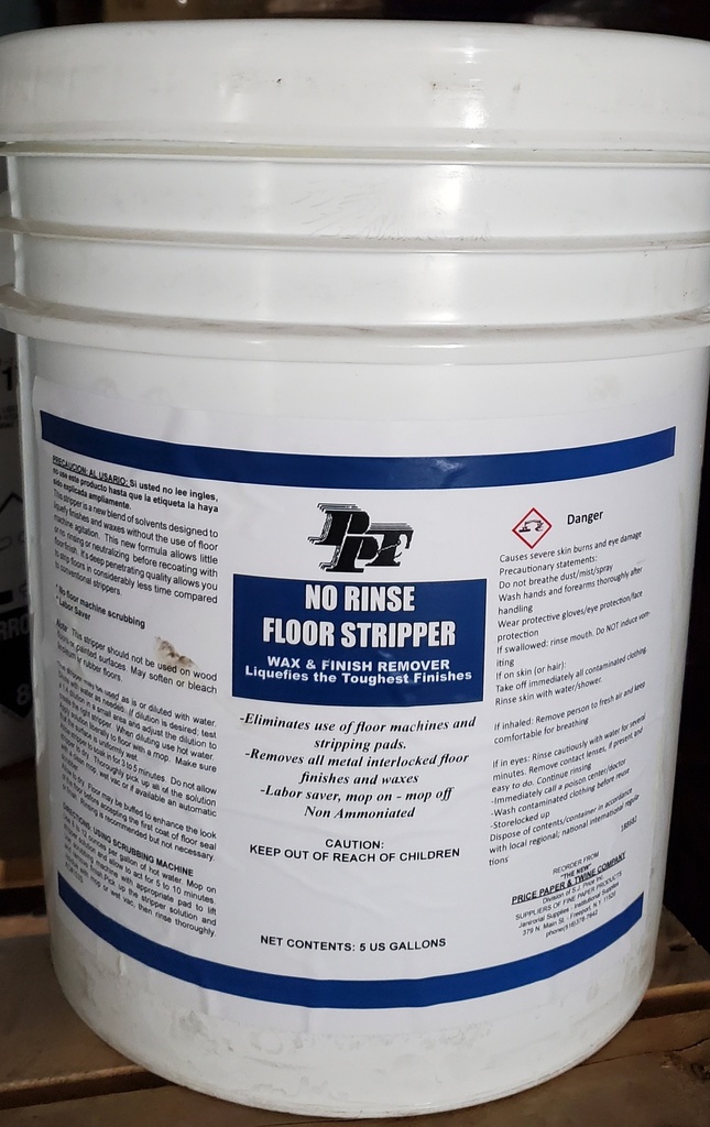 Floor Stripper No Rinse Mop on 5 Gallon Closeout