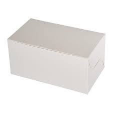 6.5x4x2.75" Cake Box White Clay