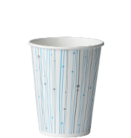16 oz Paper Cold Cup Blue Line