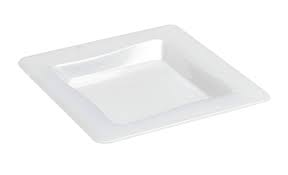 3" Square White Tiny Tray