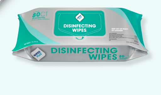 Disinfecting Blue Wipes 80 ct Pouch