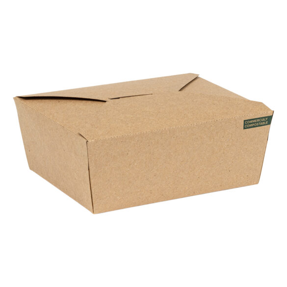 # 8 InnoBox Kraft PLA Lined Compostable 29 oz 6x4.75x2.5" Closeout