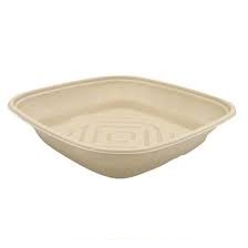5 lb 80 oz Bowl Square Bagasse
