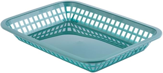 Basket Forest Green 10.75x7.75x1.5" PP