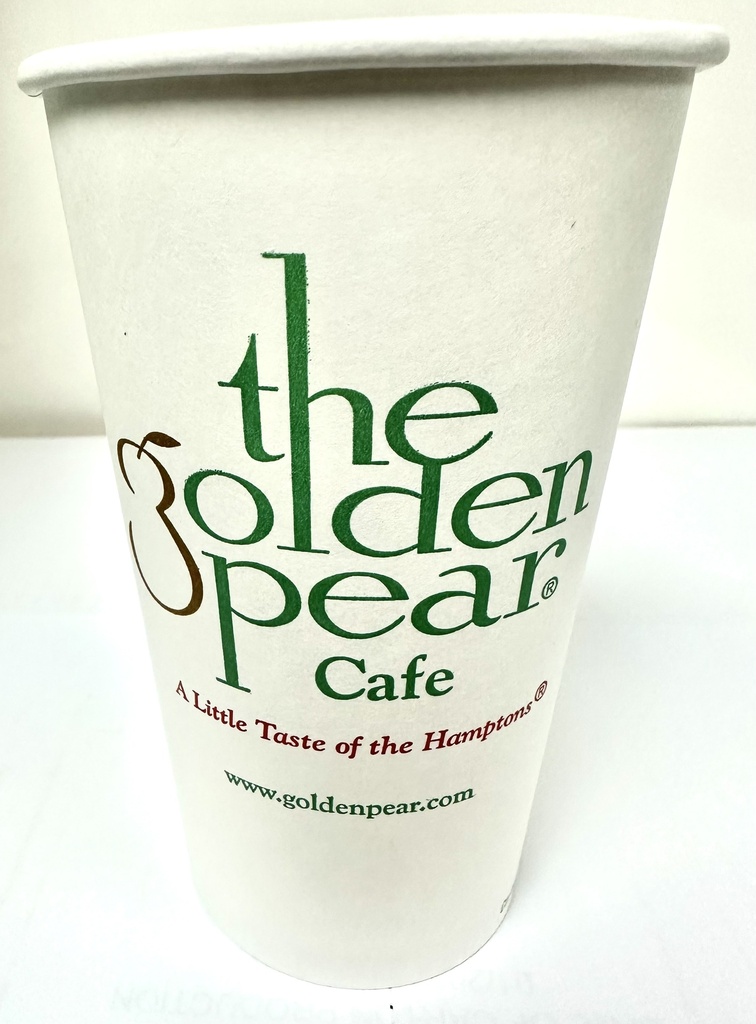 16 oz Hot Cup Paper Golden Pear Print