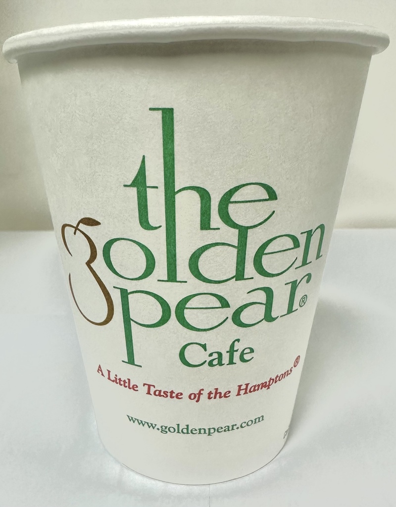 12 oz Hot Cup Paper Golden Pear Print