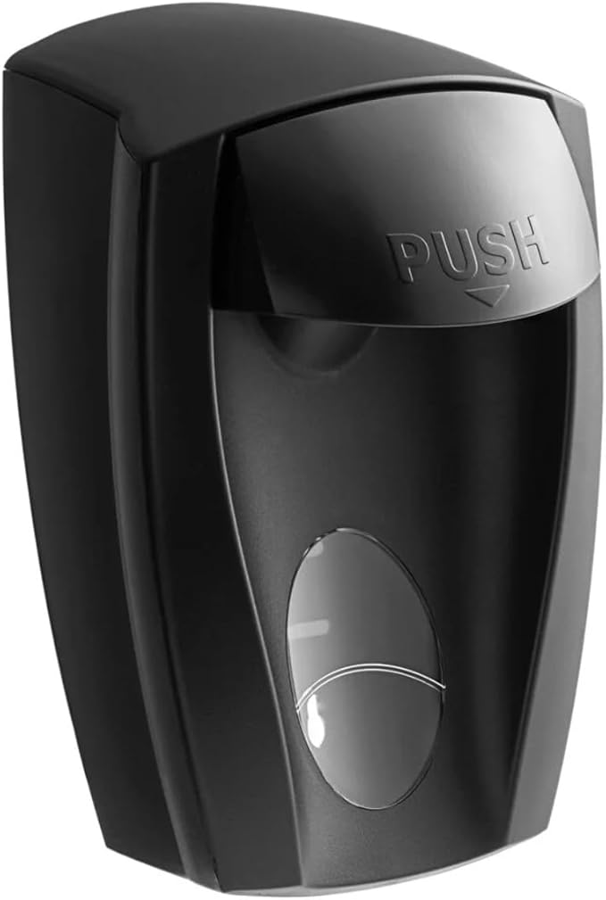 Dispenser for 1000 ml Foaming Soap Manual Wall Mount Black