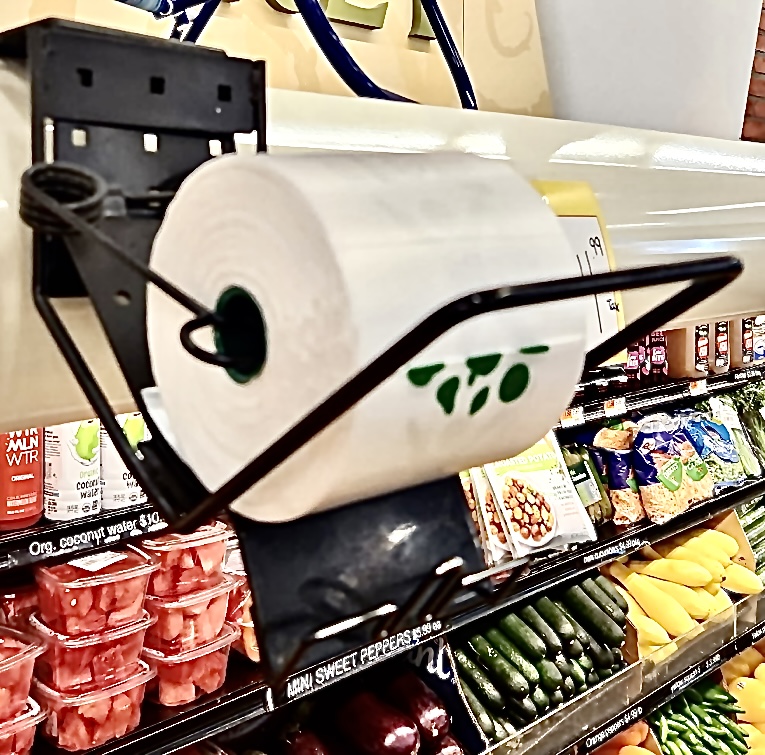 Small Rollstar Poly Produce Bag Case Mount Small Black Metal