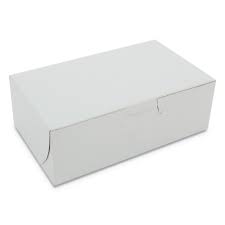 6.25x3.75x2.125" Cake Box White Clay 2 Eclair