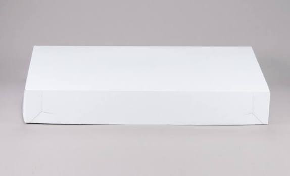 7x6x2.5" Cake Box White Clay 4 Eclair