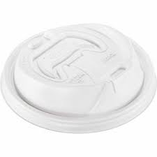 Lid Dart Dome Reclosable White for Hot Paper Cups Closeout