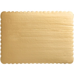 [GOLDQ-SPEC] Quarter Sheet Scalloped Cake Board 1/4 13.25x9.75"
