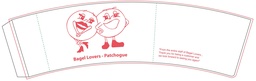 [BAGELLOVERS-SLEEVE] Coffee Sleeve Bagel Lovers Print