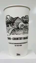 [TOWN420T] 20 oz Paper Hot Cup Town & Country Print Closeout