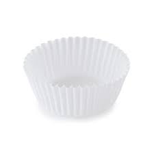[74] Baking Cup 6x2.25" Fluted White