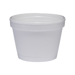 [4J6] 4 oz Squat White Foam Cup Closeout