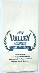 [12W-VALLEY] 12 lb Paper Bag White Valley Print 7.13x4.25x13.75"