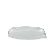 [L065-D] Lid Dome Large Oval Burrito Bagasse Compostable