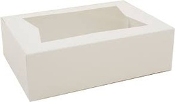 [862WINDOW-SPEC] 8x5.75x2.5" Cake Box Window White