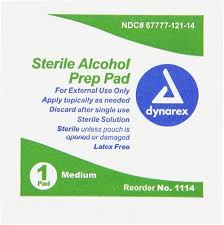 [1114-SPEC] Alcohol Prep Wipe 1x1.25" Sterile 20/100