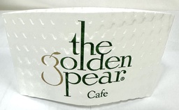 [CCGPV2] Coffee Sleeve White Golden Pear Print