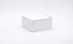 [884CB] 8x8x4" Cake Box White Clay